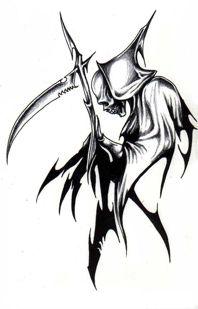 Tribal Grim Reaper - ClipArt Best
