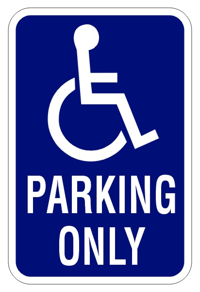 Printable Handicap Sign - ClipArt Best