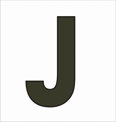 J-10th Alphabet Coloring Pages for Kids to Color and Print