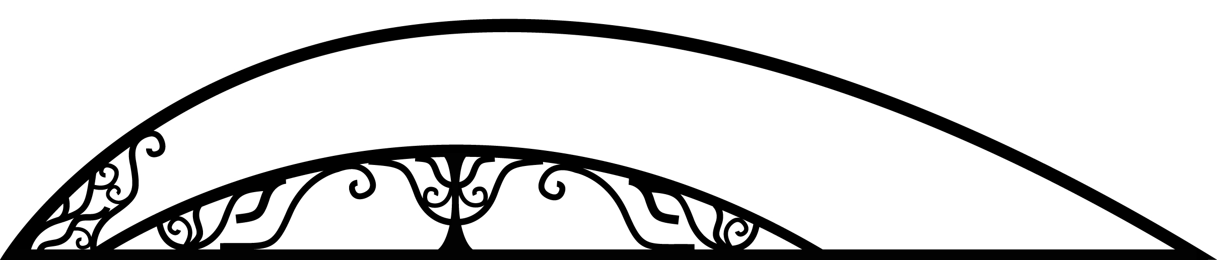Art nouveau Iron work vector
