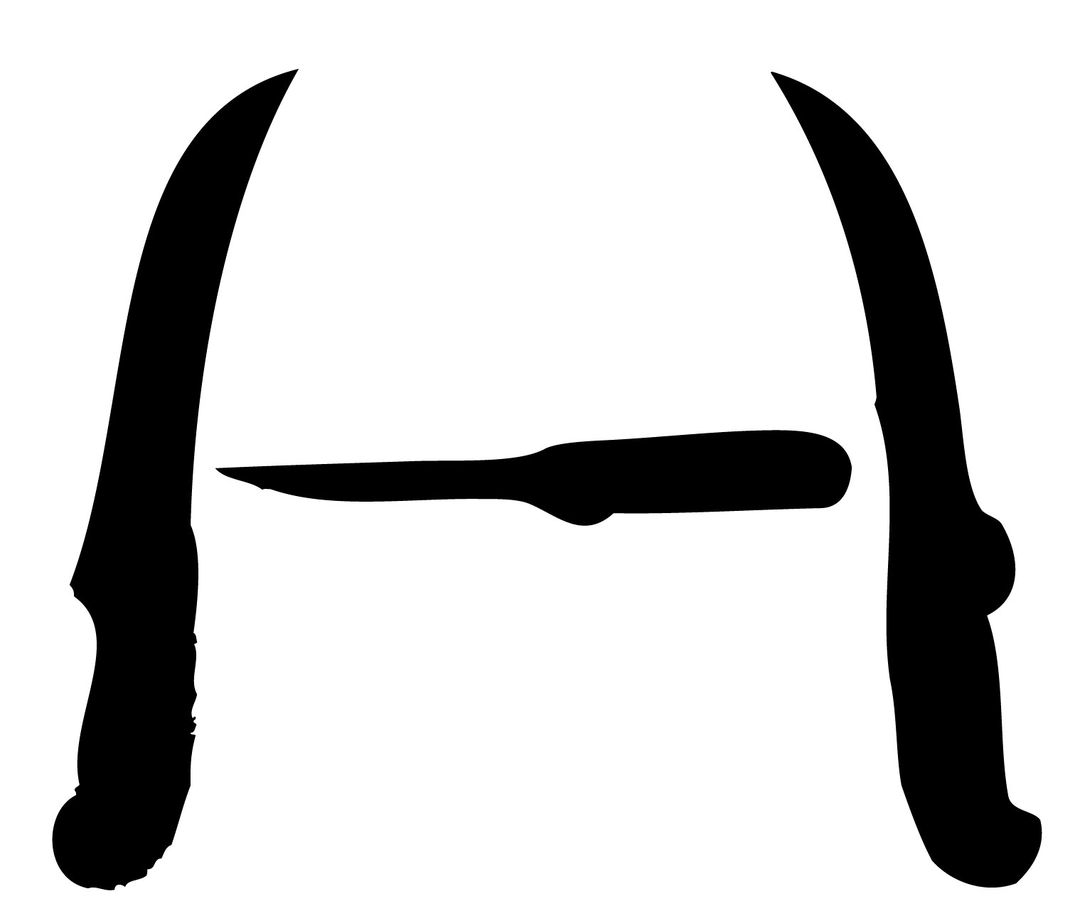 Cool Designs: Letter H: Illustrator and Final versions.