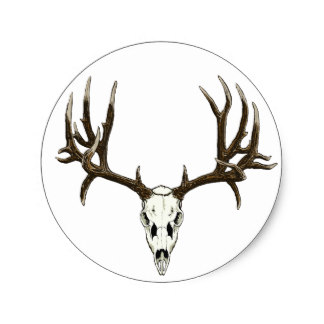 Deer Skulls Stickers | Zazzle