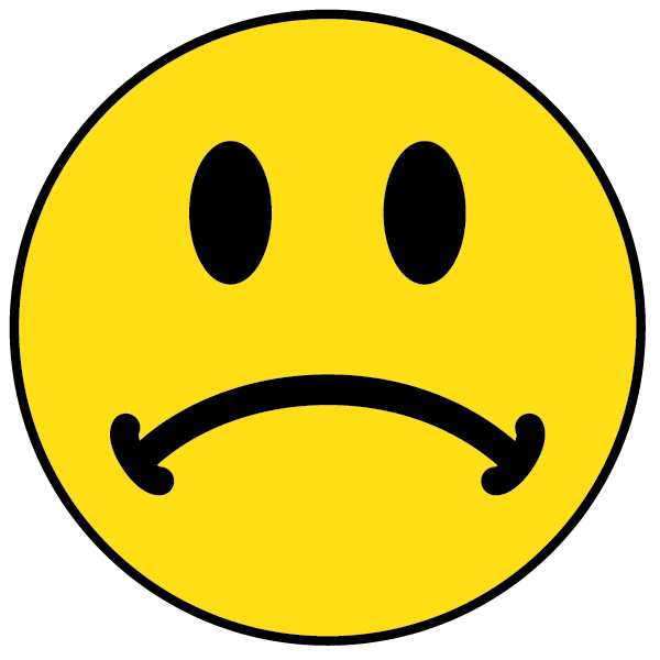 Smiley face sad face clip art