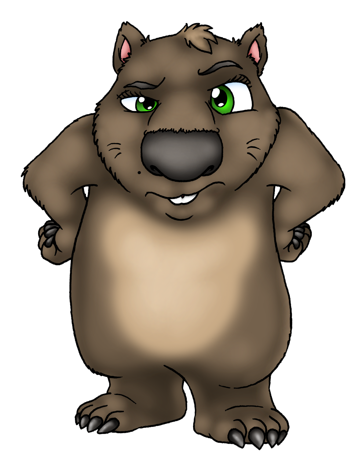 Cartoon wombat clipart - ClipartFox