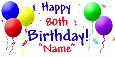 80th Birthday Clip Art - Tumundografico