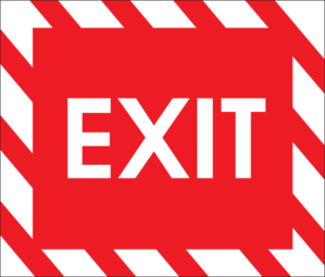 No Exit Sign Clipart