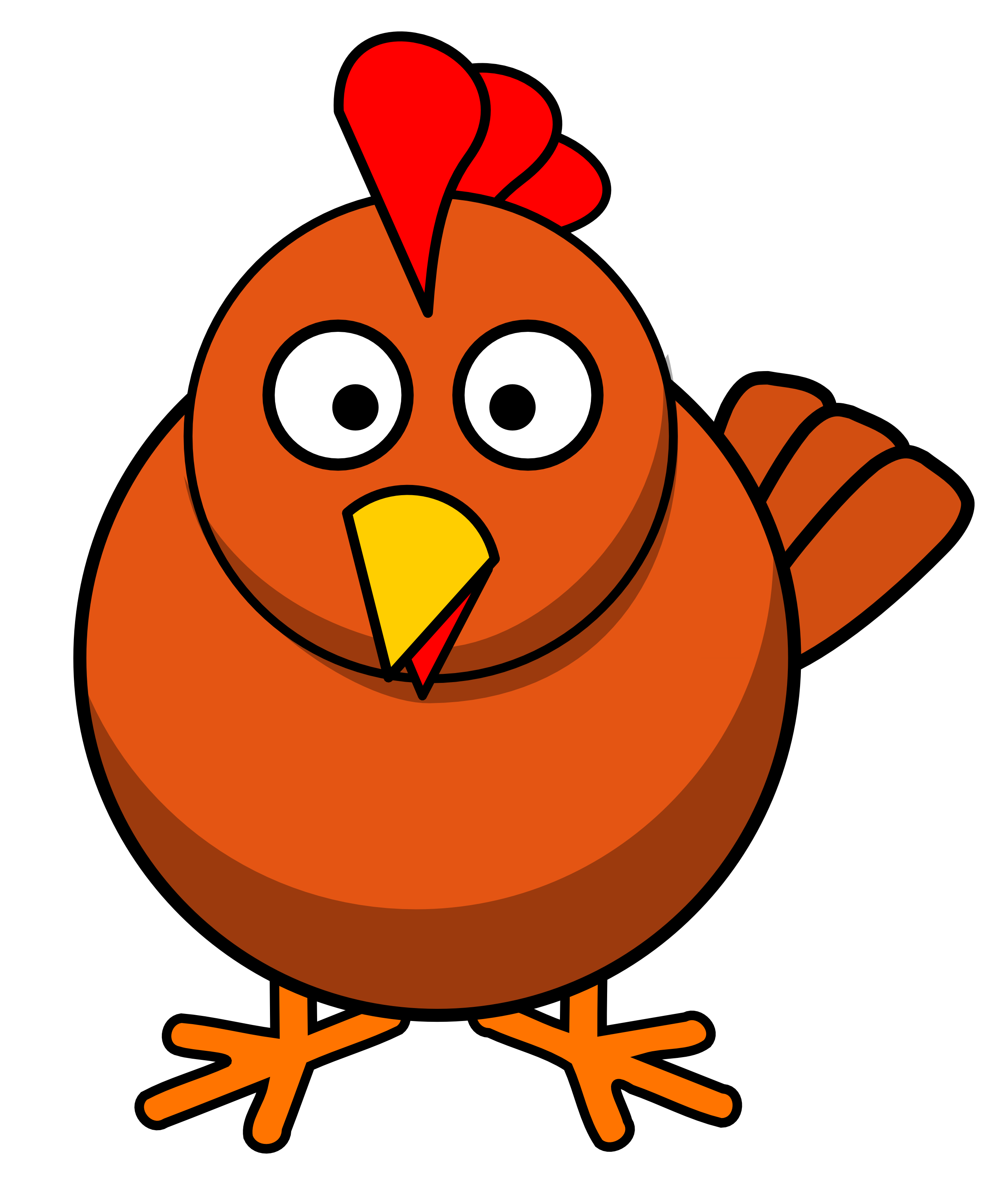 Clip Art: Chicken Roundcartoon bloodsong ...