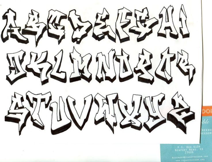 Alphabet, Tags and Graffiti alphabet