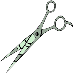 Hair scissors clipart