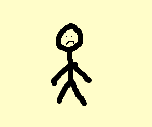 Sad Stick Figure - ClipArt Best