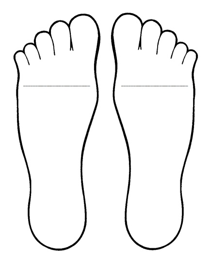 Best Photos of Feet Outline Template Printable - Foot Template ...