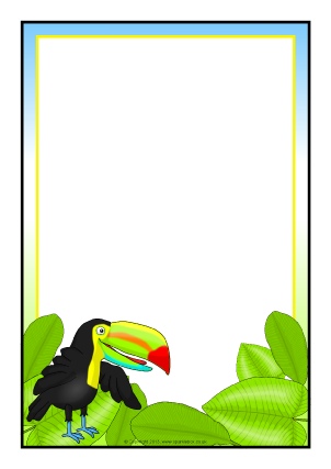 Animals A4 page borders - SparkleBox
