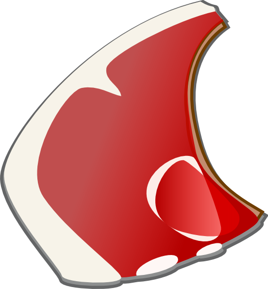 Pork Chop Cartoon Clipart