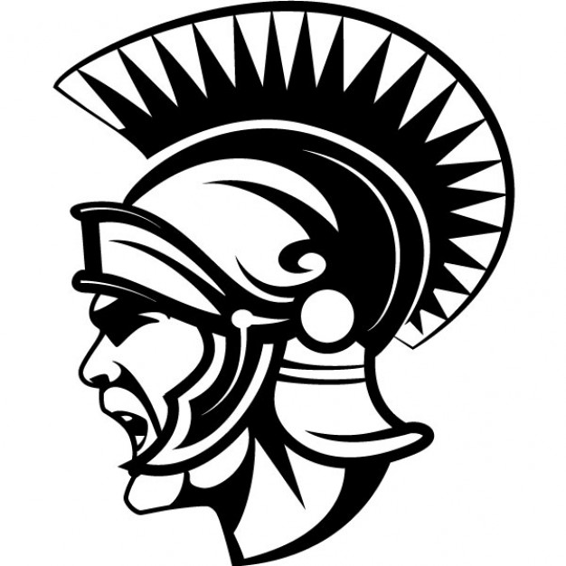 Roman soldier helmet clipart