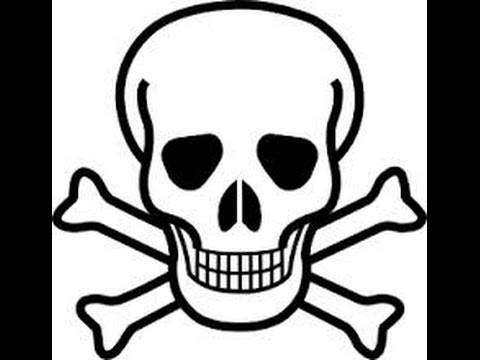 How To Draw: a skull and crossbones {speed drawing} [easy] - YouTube