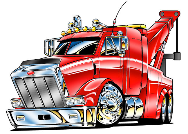 Kenworth Tow Trucks Clipart