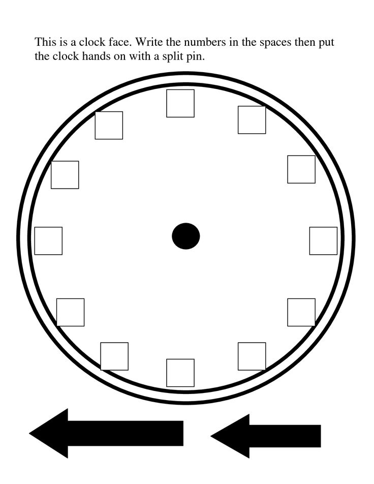 Blank Clock | Telling Time, Clock ...