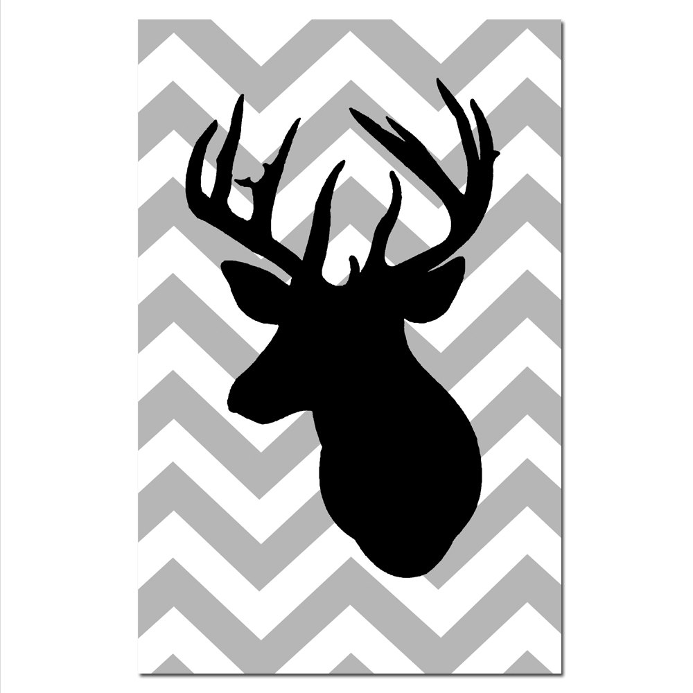 Deer head outline clip art