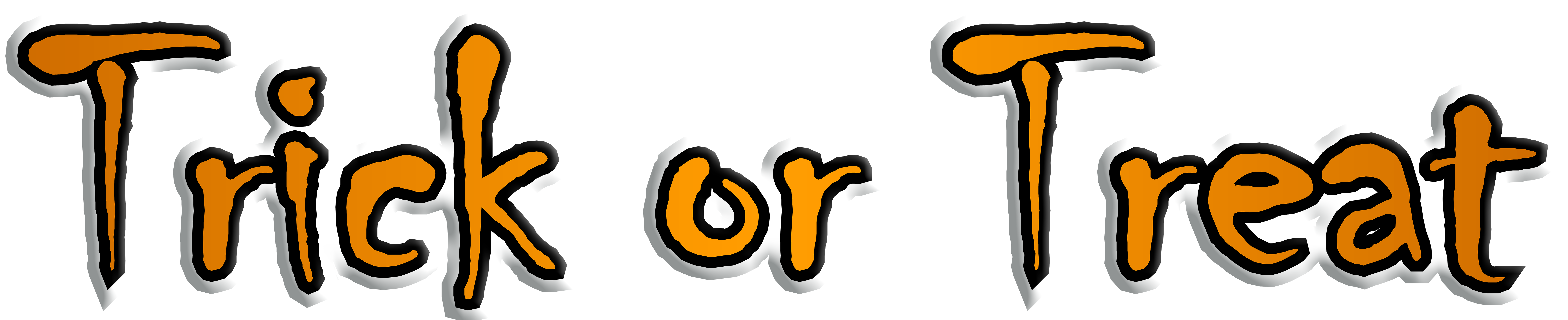 Trick or Treat Transparent PNG Clip Art Image