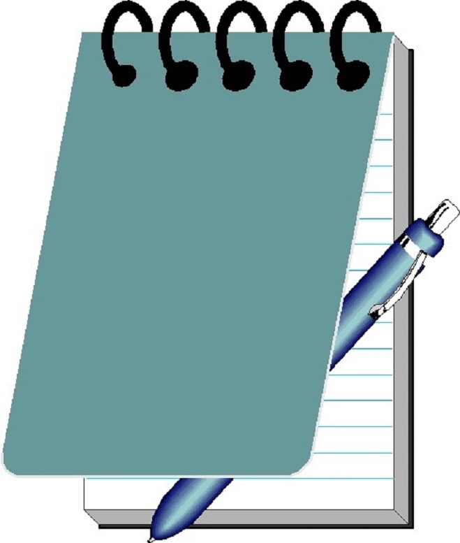 Notepad And Pen Clipart