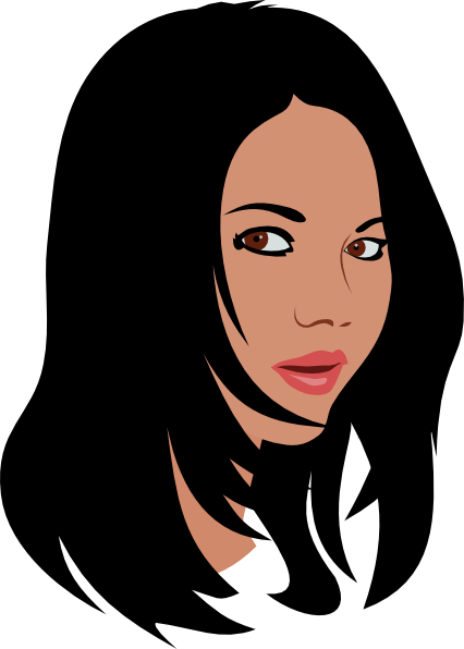 Clip Art Girl Hair - ClipArt Best