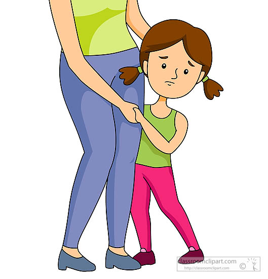 Shy Girl Clipart