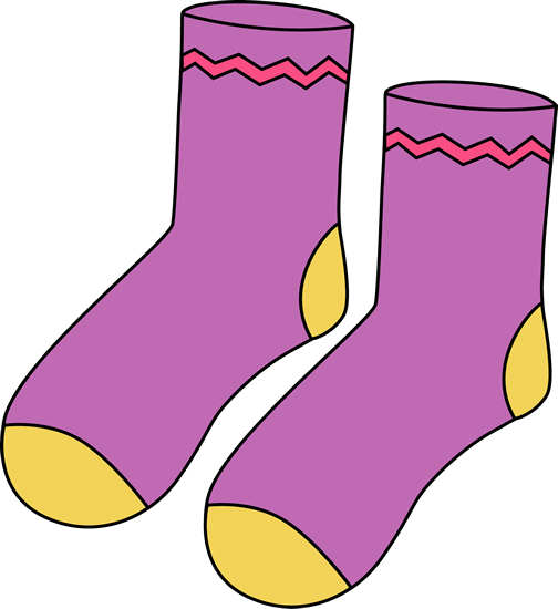 Matching socks clipart