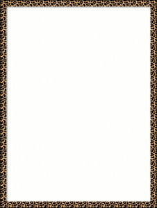 Pimped Leopard Skin Border Outline Page Clip Art Download