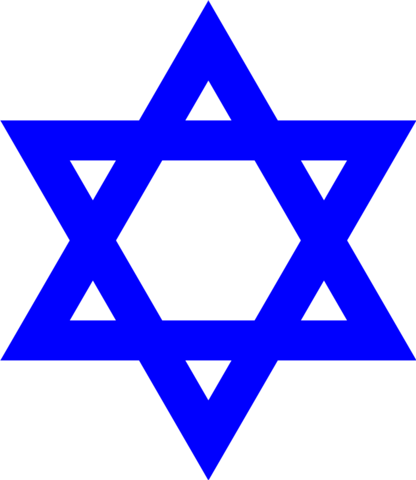 Image - Wikipedia blue star of david.png - Judaism