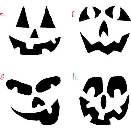 Faces For Pumpkins - ClipArt Best