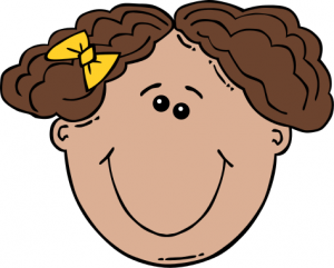 Girl Big Smile Big Hair Clip Art Download