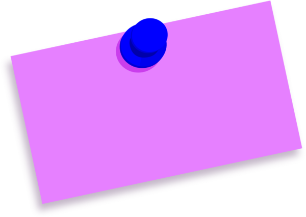 Thumbtack note blank - vector Clip Art