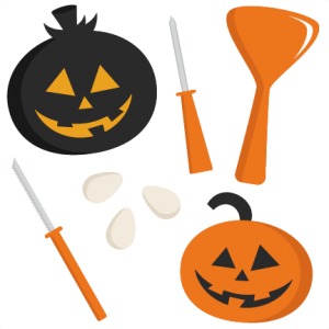 Pumpkin carving clip art