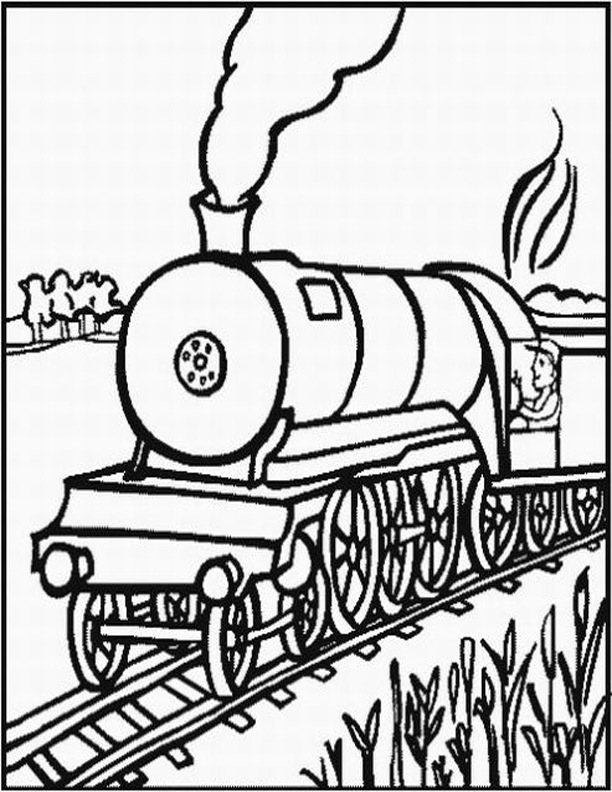 Free Printable Train Coloring Pages For Kids