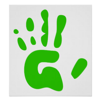 Handprint Posters | Zazzle