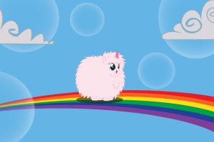 Pink Fluffy Unicorns Dancing On Rainbows - ClipArt Best