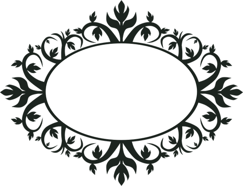 Vector Oval Borders Clipart