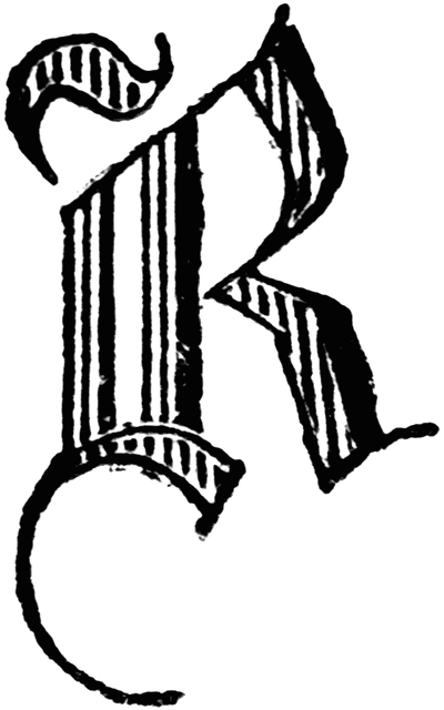 Decorative Letter R | ClipArt ETC