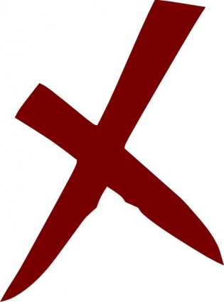 X Wrong No Cross clip art vector, free vectors