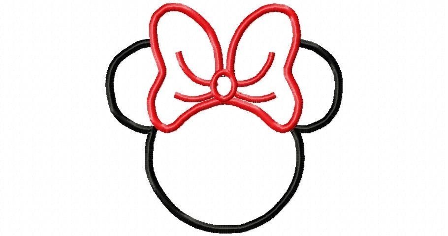 Minnie Mouse Head Outline