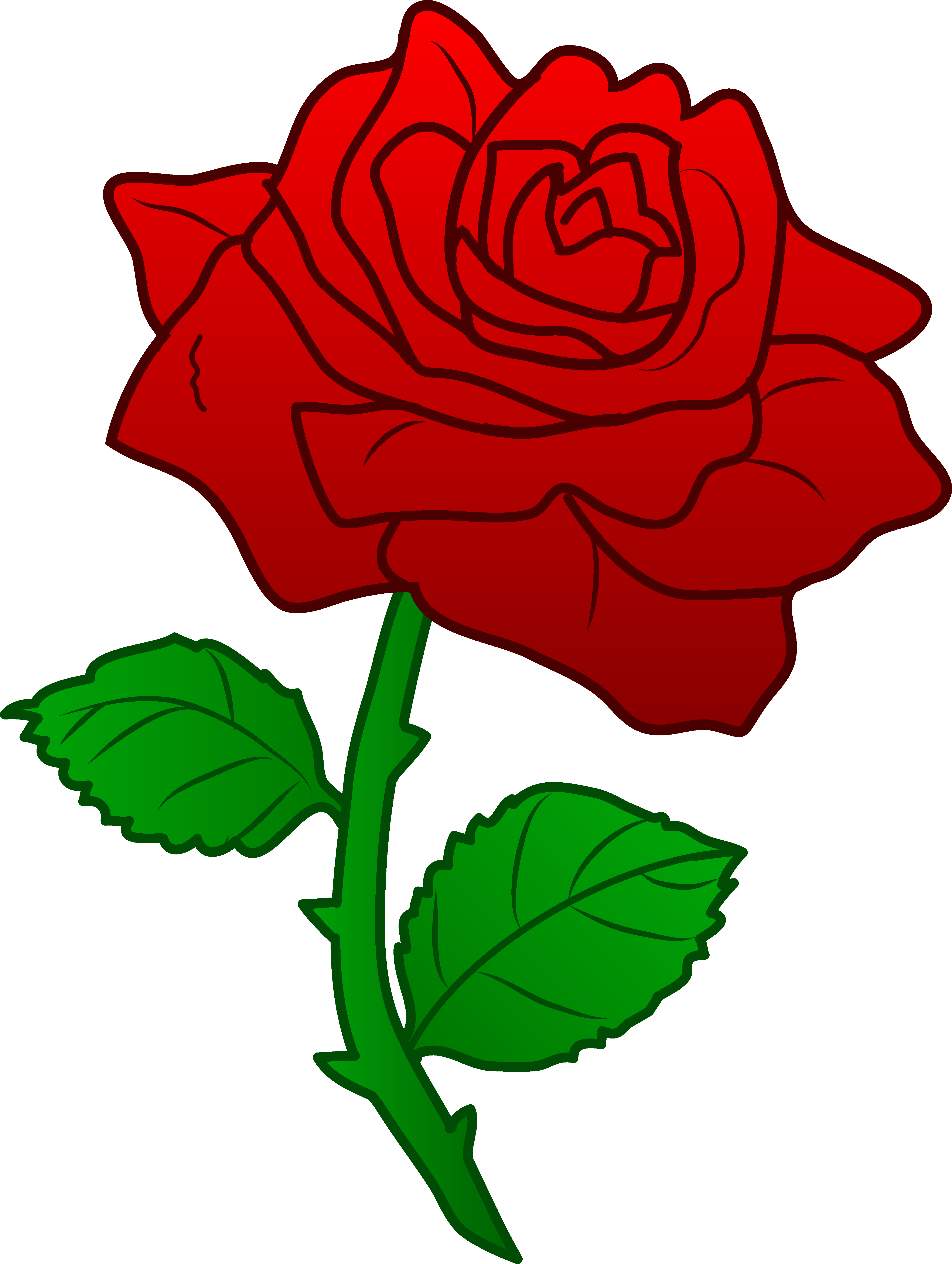 Cartoon rose clipart - ClipartFox