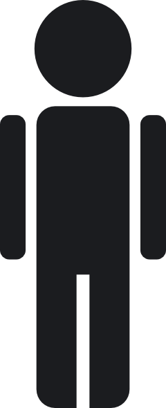 Stick man clipart white