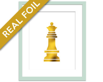 Chess piece prints | Etsy