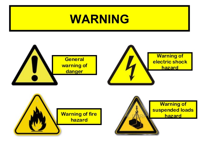 Safety at workplace - signs.
