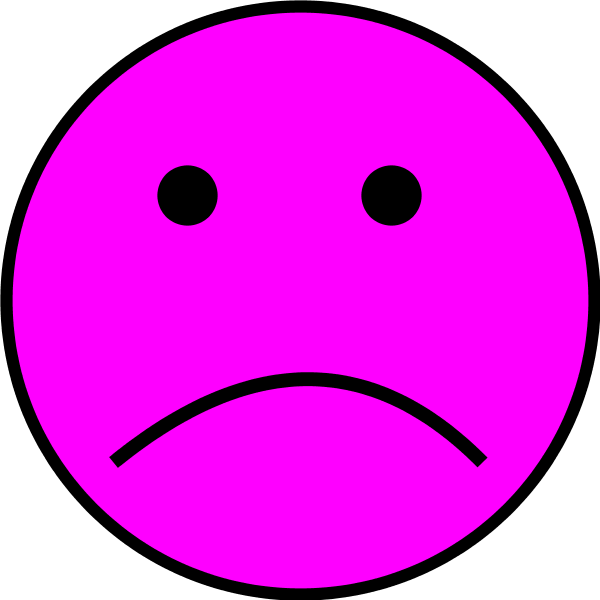 Frowny face clipart