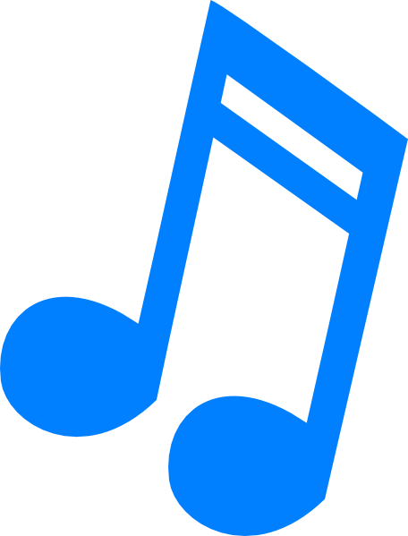 Colourful music notes clipart