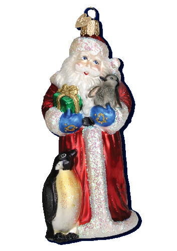 Merck Familys Old World Christmas Ornaments Santas