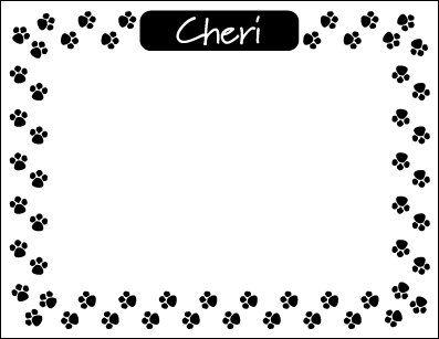 Paw Print Border