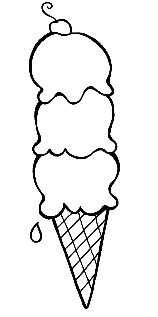 Ice Cream Coloring Printables 7