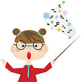 Music teacher clip art
